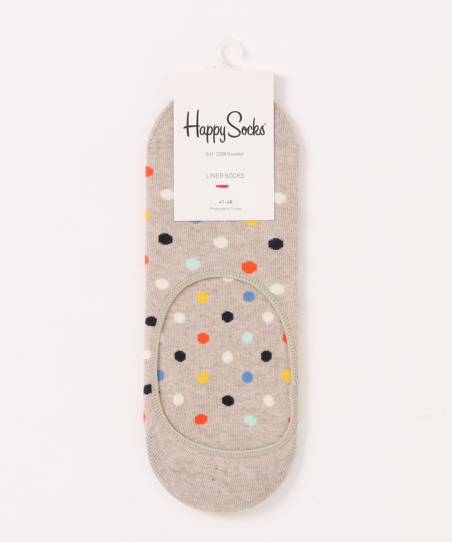 ハッピーソックス Happy Socks 【HAPPY SOCKS】ドットデザインローソックス （ホワイト） ホワイト
