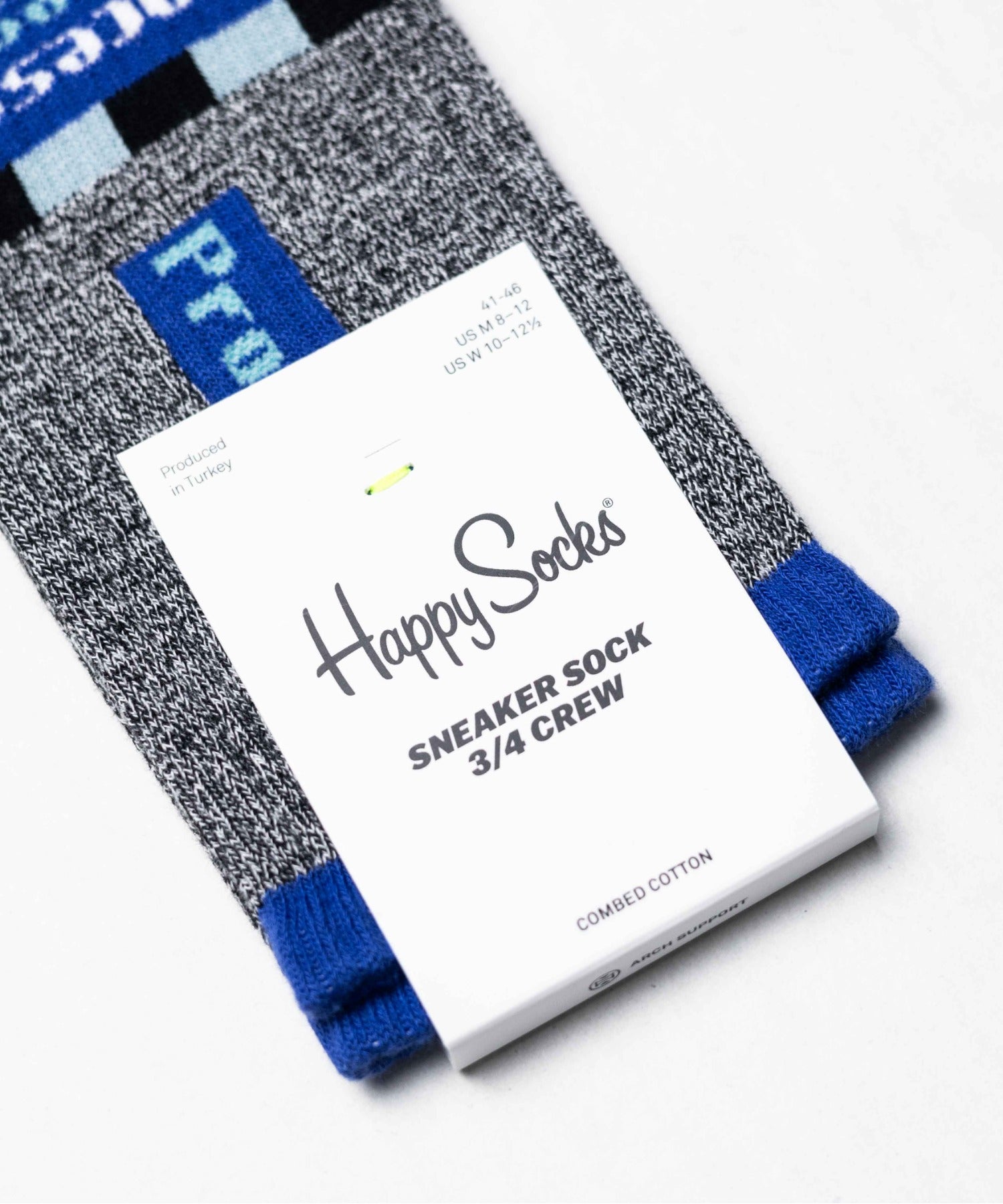 ハッピーソックス Happy Socks 【HAPPY SOCKS】キャッチーデザインソックス （グレー） グレー