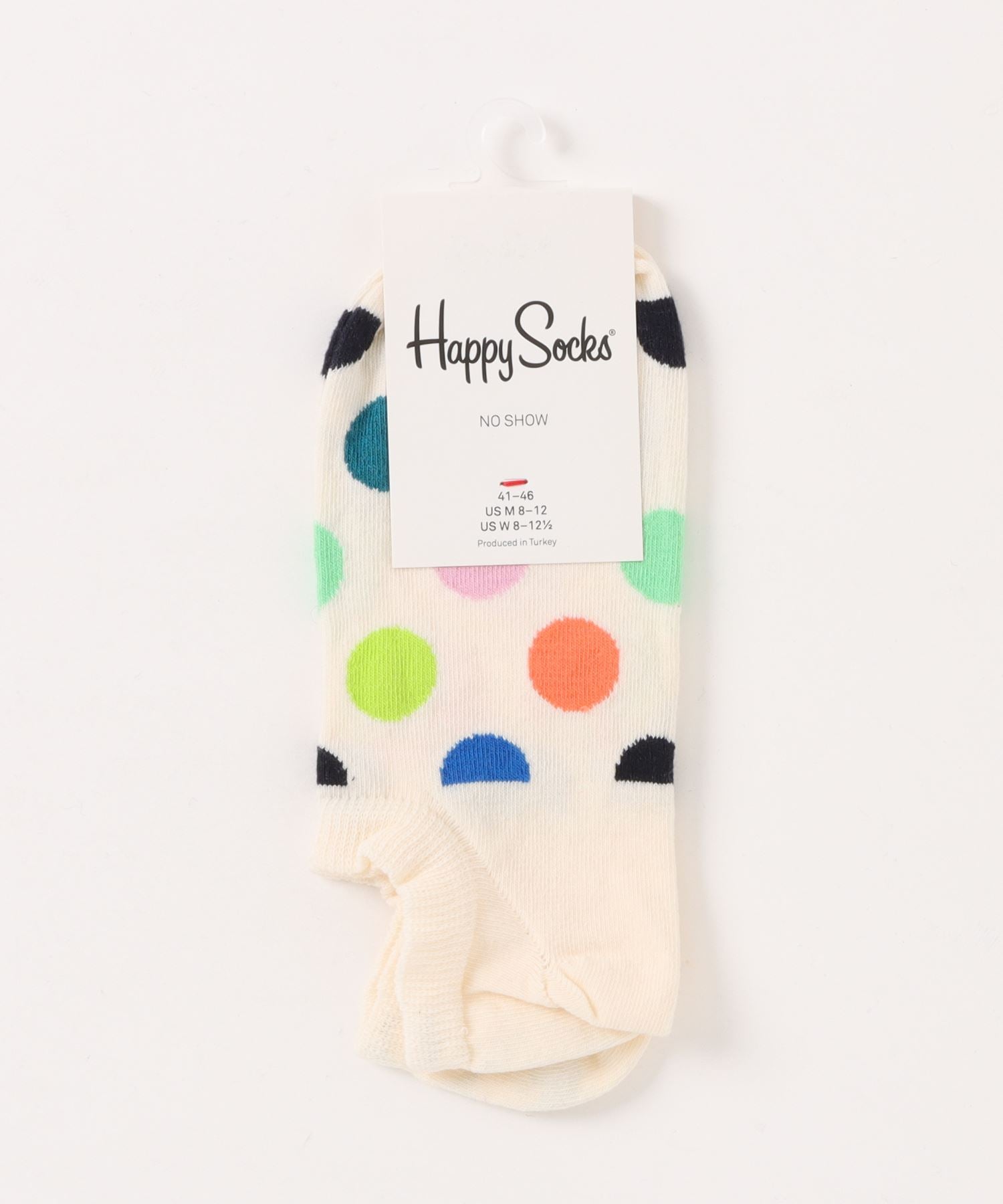 ハッピーソックス Happy Socks 【HAPPY SOCKS】キャッチーデザインローソックス （ホワイト） ホワイト
