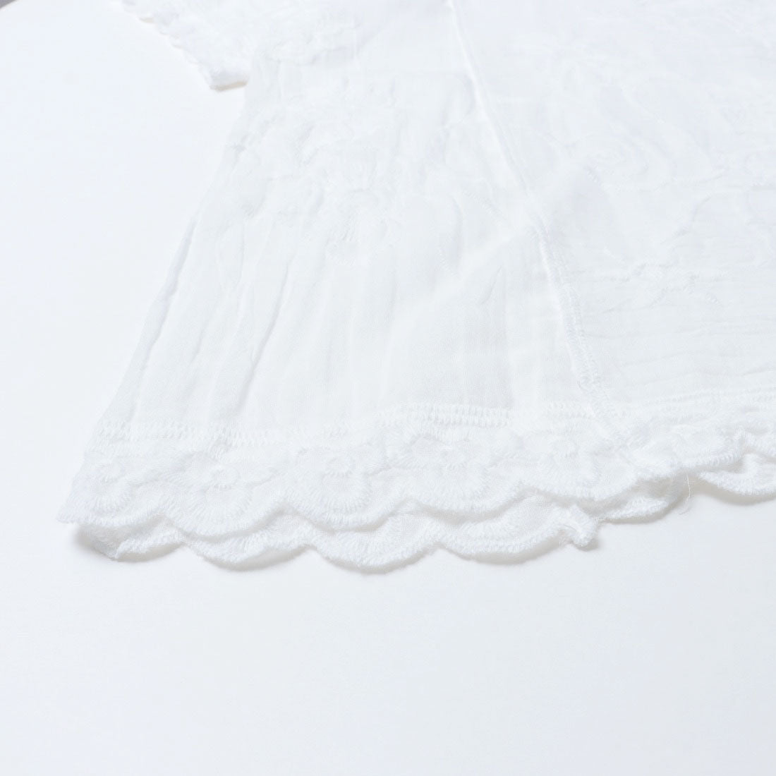 ヒューマンセカンドオケージョン Human 2nd Occasion 綿刺繍Tブラウス （オフホワイト） オフホワイト