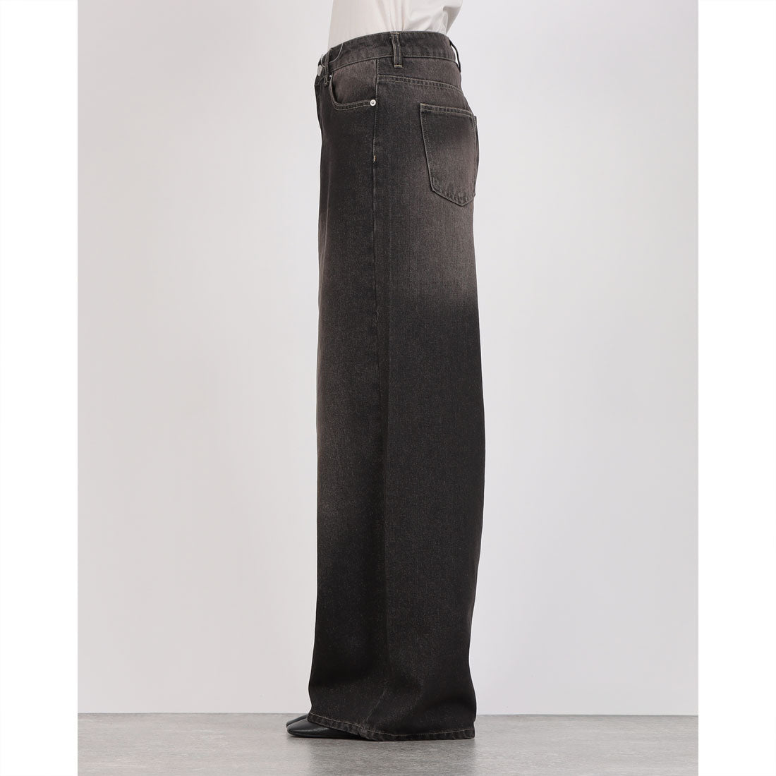ヒューマンセカンドオケージョン Human 2nd Occasion 12OZデニムワイドパンツ （ブラック） ブラック