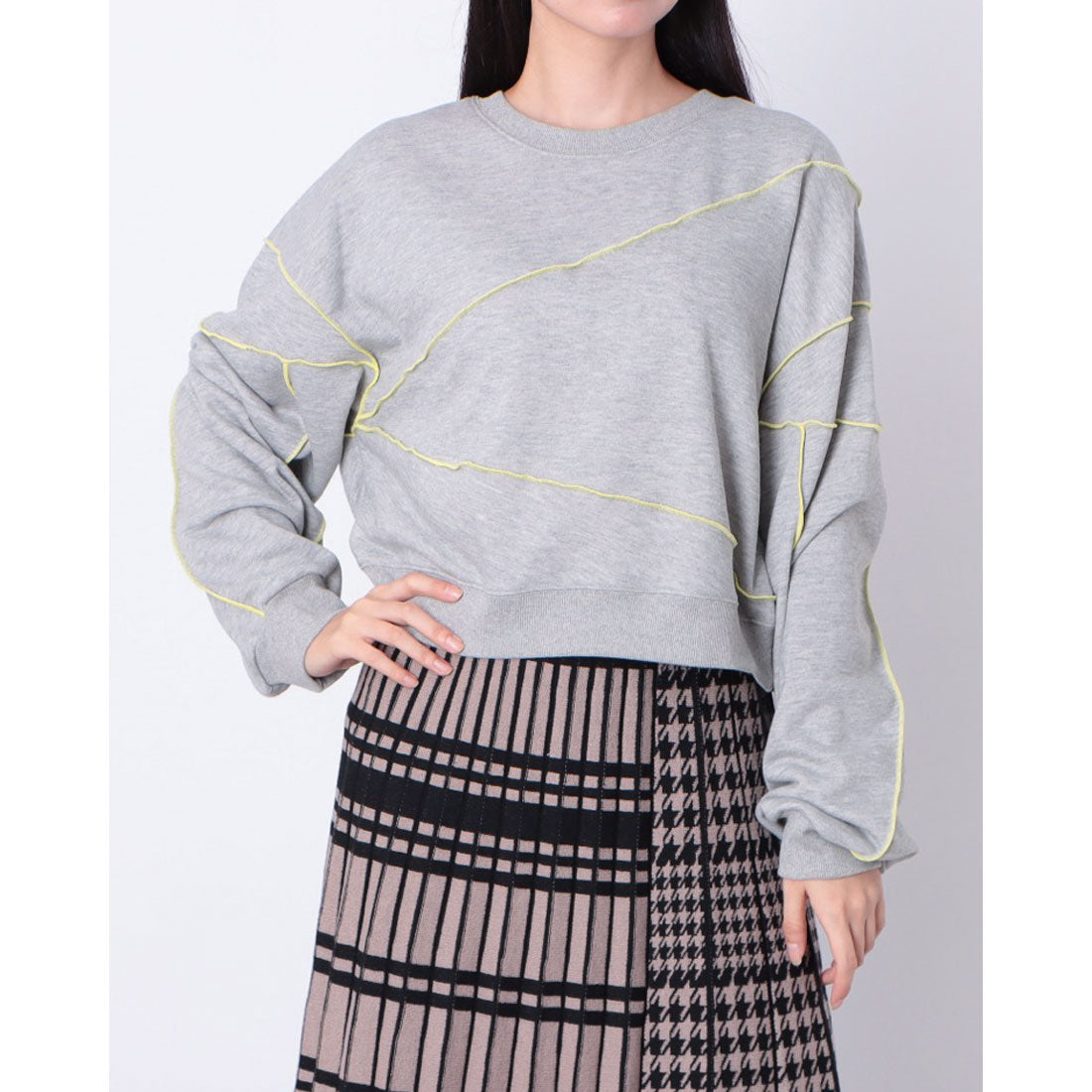 ヒューマンセカンドオケージョン Human 2nd Occasion T/C裏毛メロー配色プルオーバー （グレー） グレー