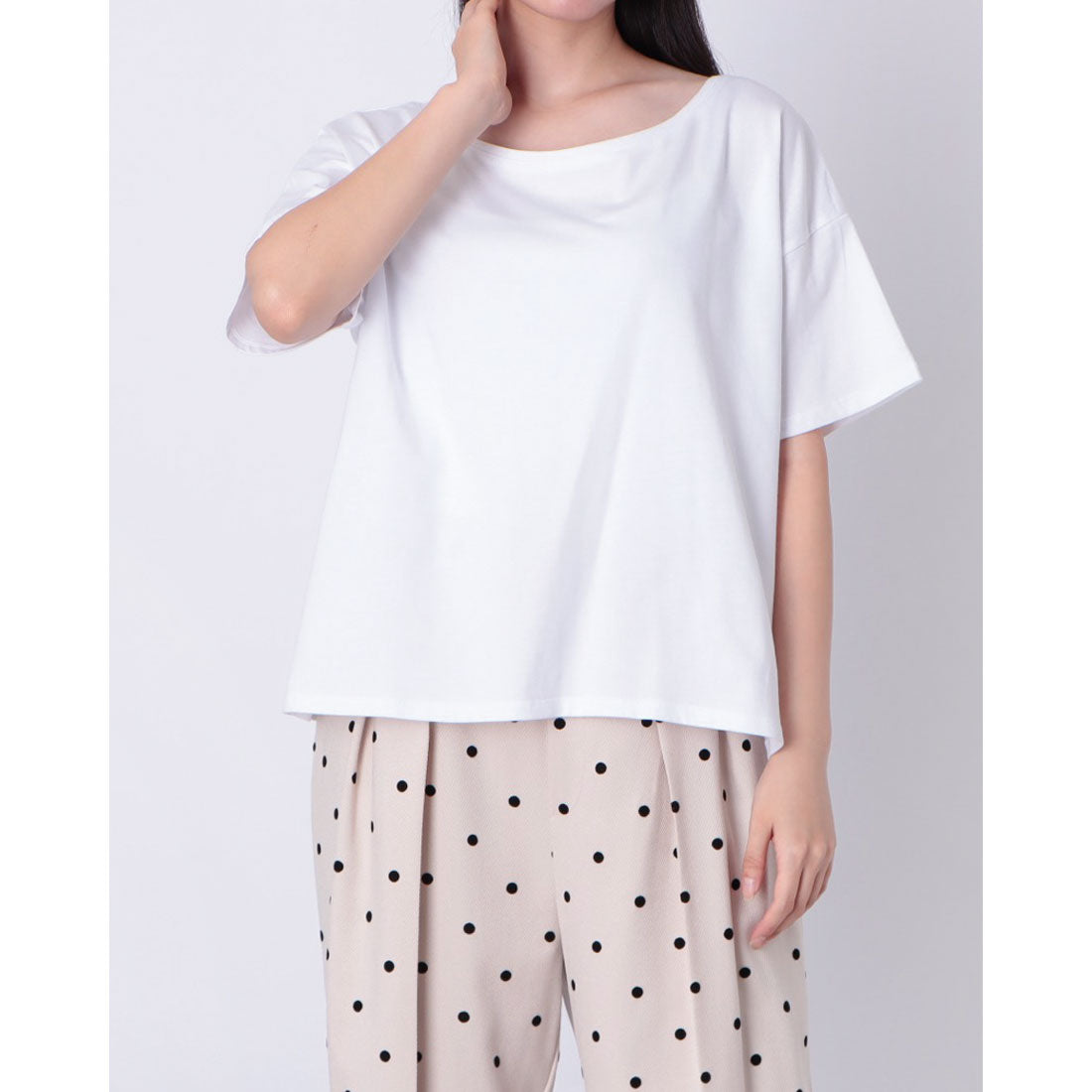 ヒューマンセカンドオケージョン Human 2nd Occasion ドロップショルダー無地Tシャツ （ホワイト） ホワイト