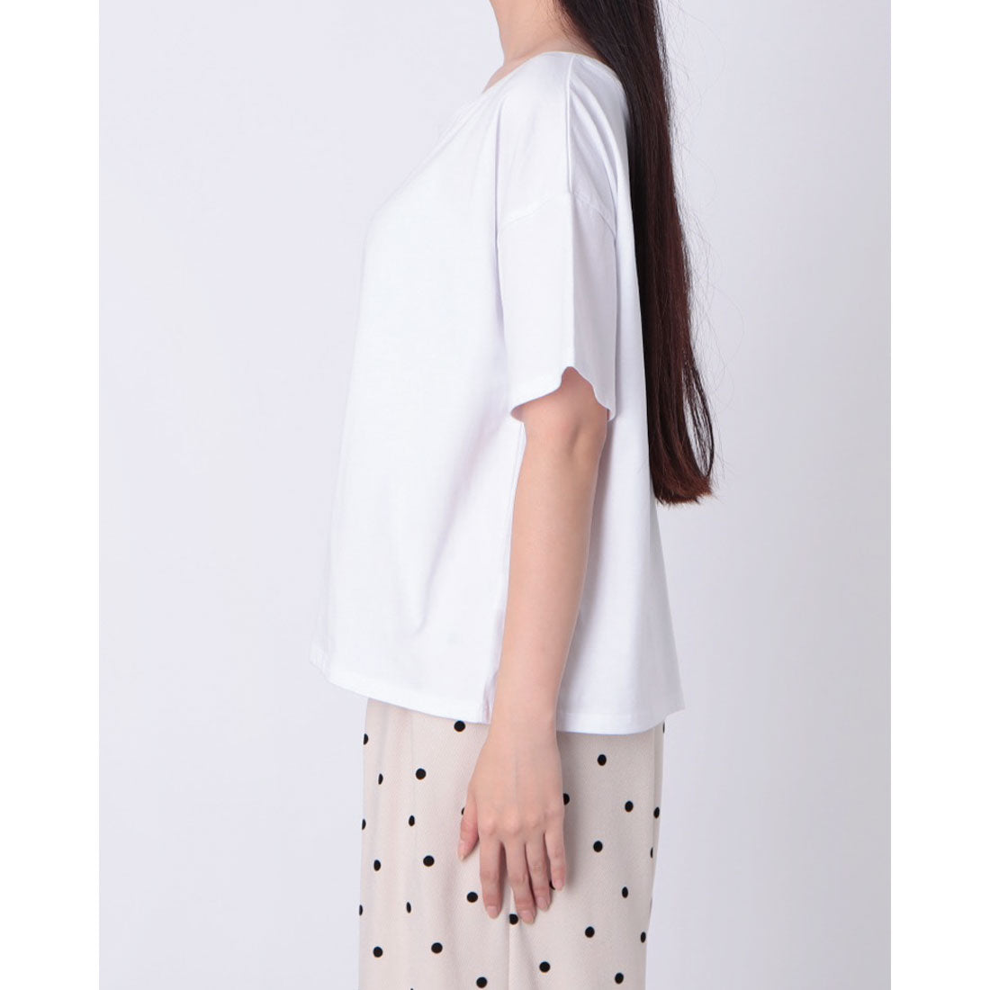 ヒューマンセカンドオケージョン Human 2nd Occasion ドロップショルダー無地Tシャツ （ホワイト） ホワイト