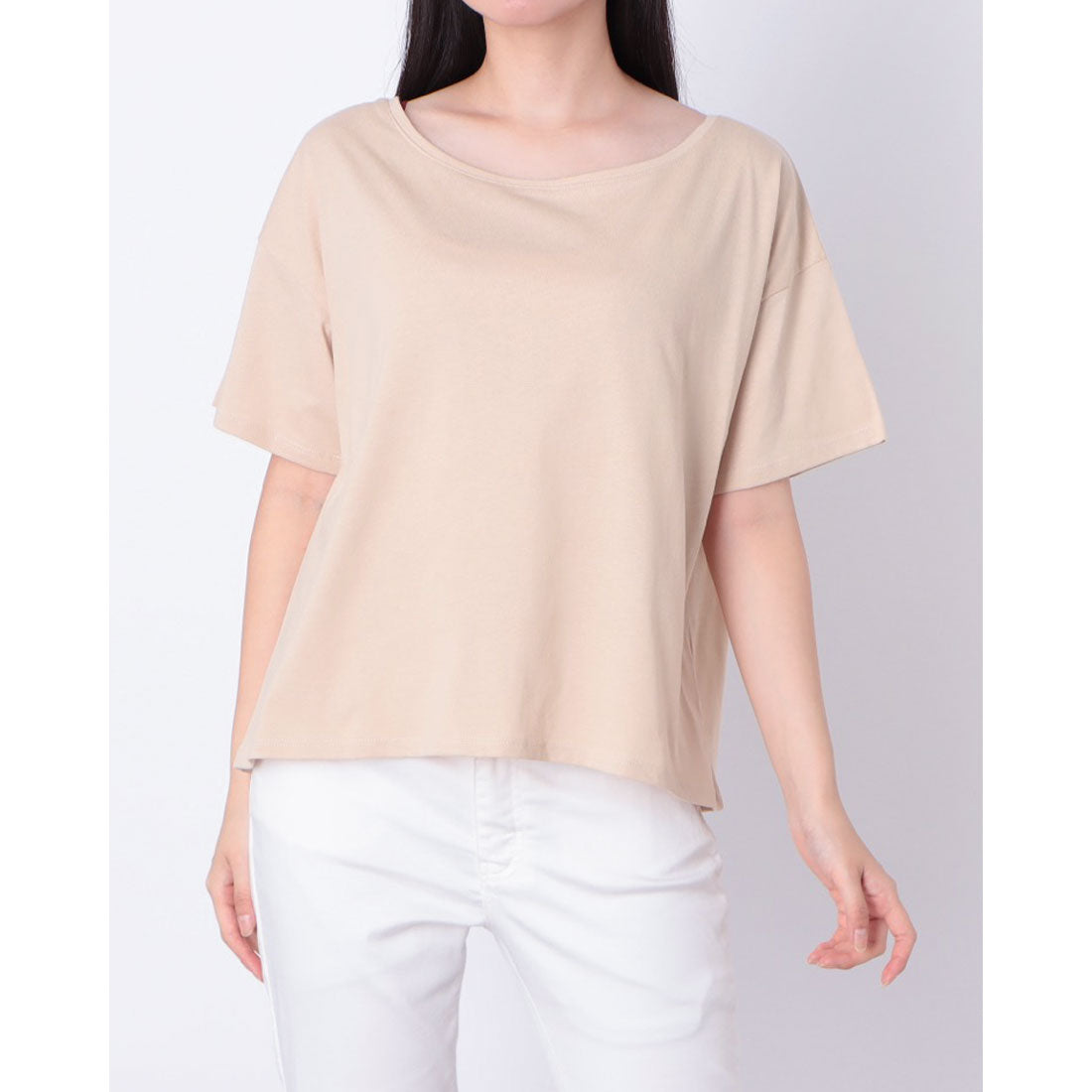 ヒューマンセカンドオケージョン Human 2nd Occasion ドロップショルダー無地Tシャツ （エクリュ） エクリュ