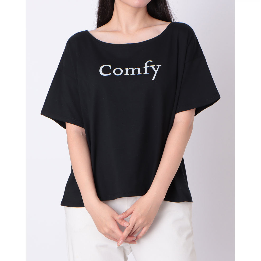 ヒューマンセカンドオケージョン Human 2nd Occasion ドロップショルダーロゴTシャツ （ブラック） ブラック