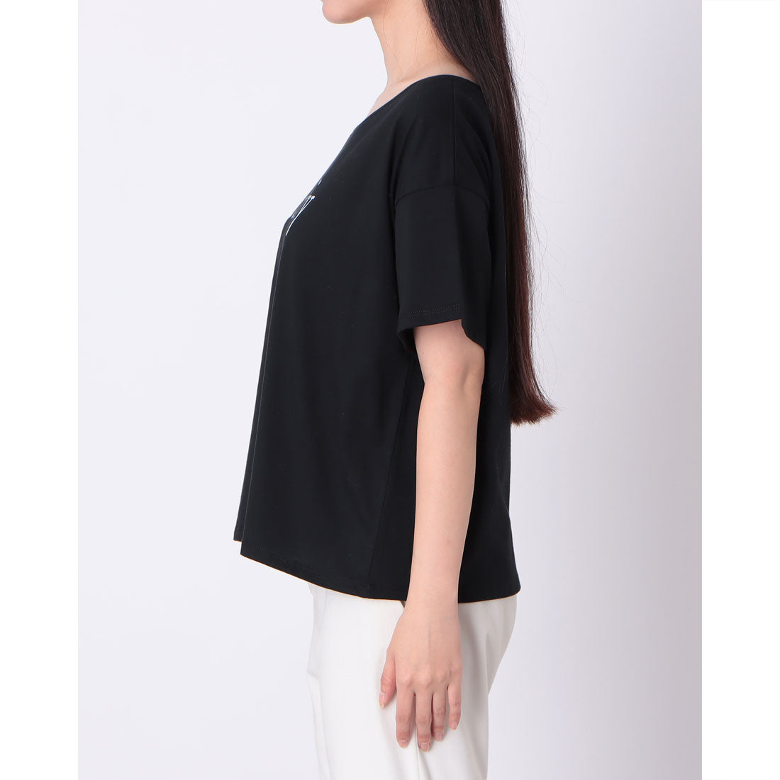 ヒューマンセカンドオケージョン Human 2nd Occasion ドロップショルダーロゴTシャツ （ブラック） ブラック