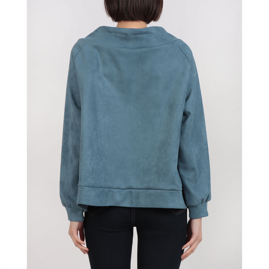ヒューマンセカンドオケージョン Human 2nd Occasion カットスエードプルオーバー （サックス） サックス