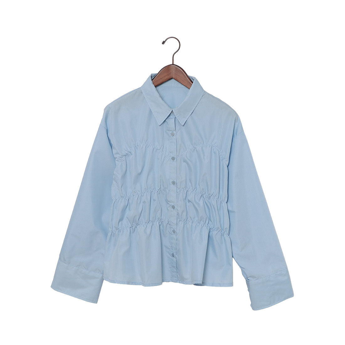 ヒューマンセカンドオケージョン Human 2nd Occasion T/Cブロードシャーリングシャツ （サックス） サックス