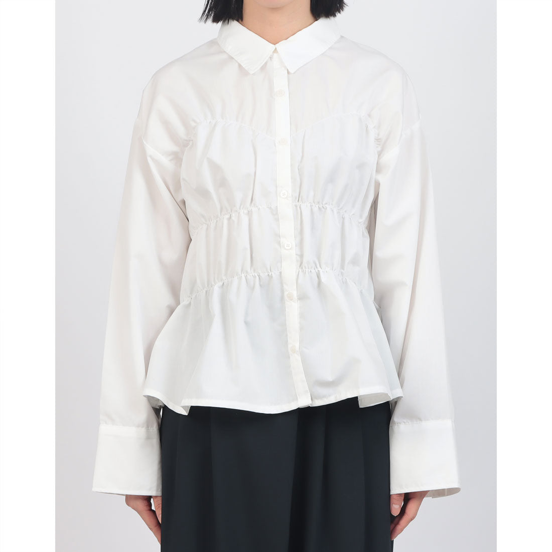 ヒューマンセカンドオケージョン Human 2nd Occasion T/Cブロードシャーリングシャツ （サックス） サックス