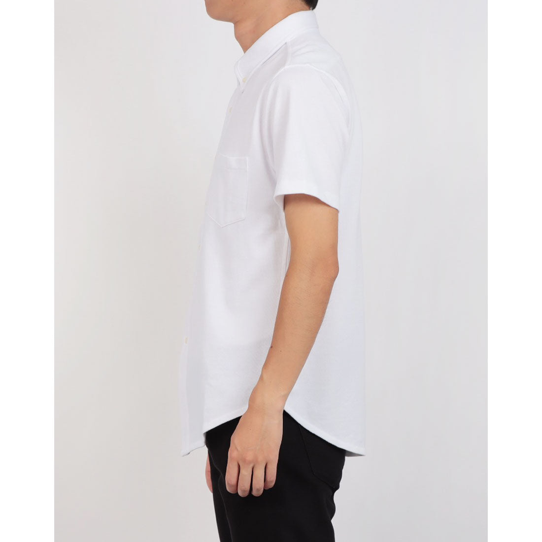 ホルバー Holubar ボタンダウン半袖シャツ （white） white