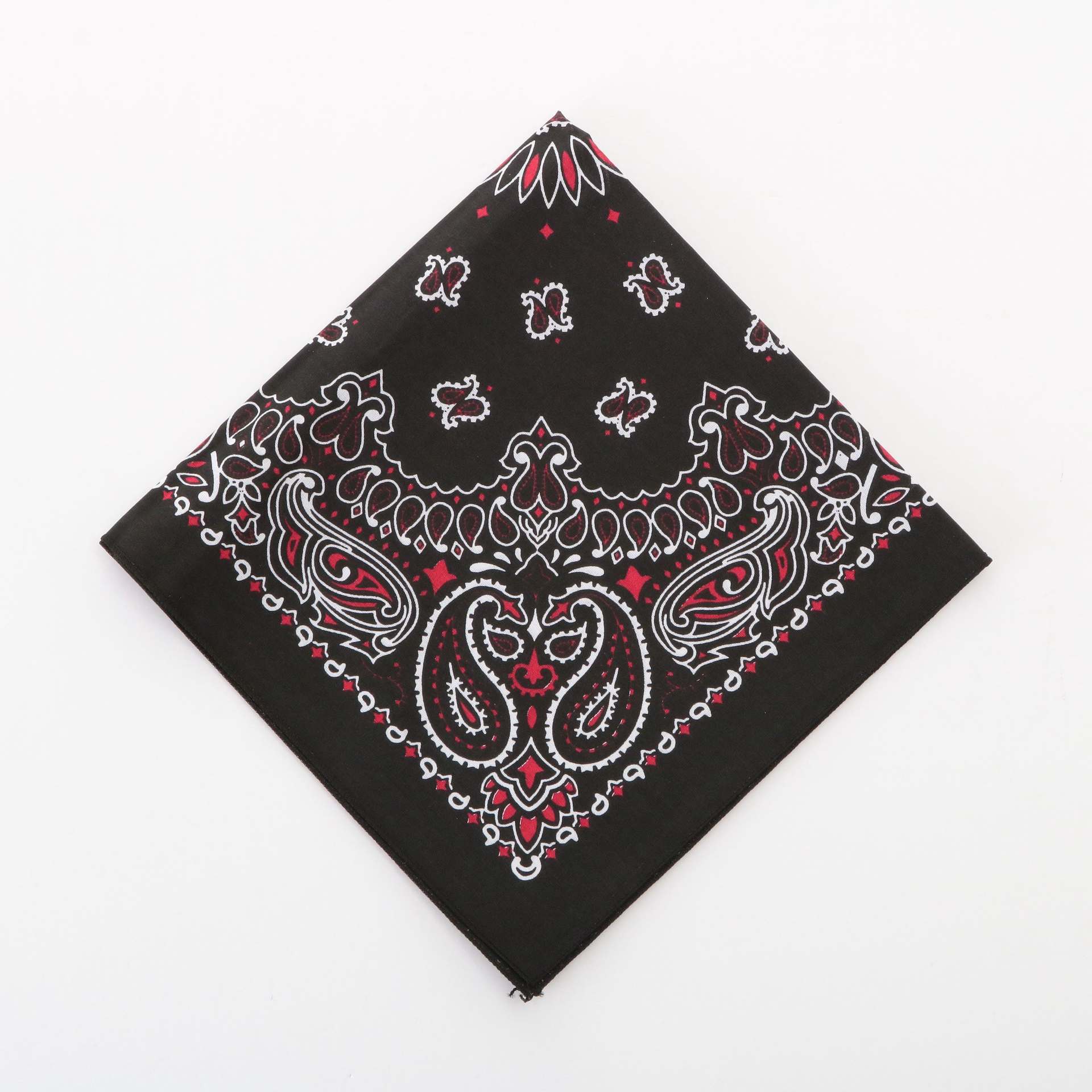 ハバハンク HAV-A-HANK ハバハンク HAV-A-HANK PAISLEY BANDANNA,81.ブラック＆レッド