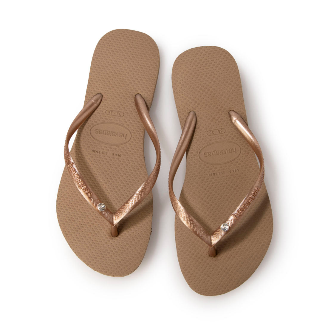 ハワイアナス Havaianas Slim-Crystal-Sw-II-Rose-Gold （Rose Gold） Rose Gold