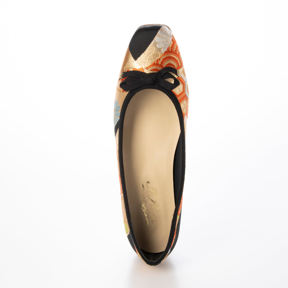 Hakimono - Footwear 【Made in Japan】【Footwear】 Unique one-of-a-kind flat shoes made from Nishijin-ori and kimono materials HAZUMI100