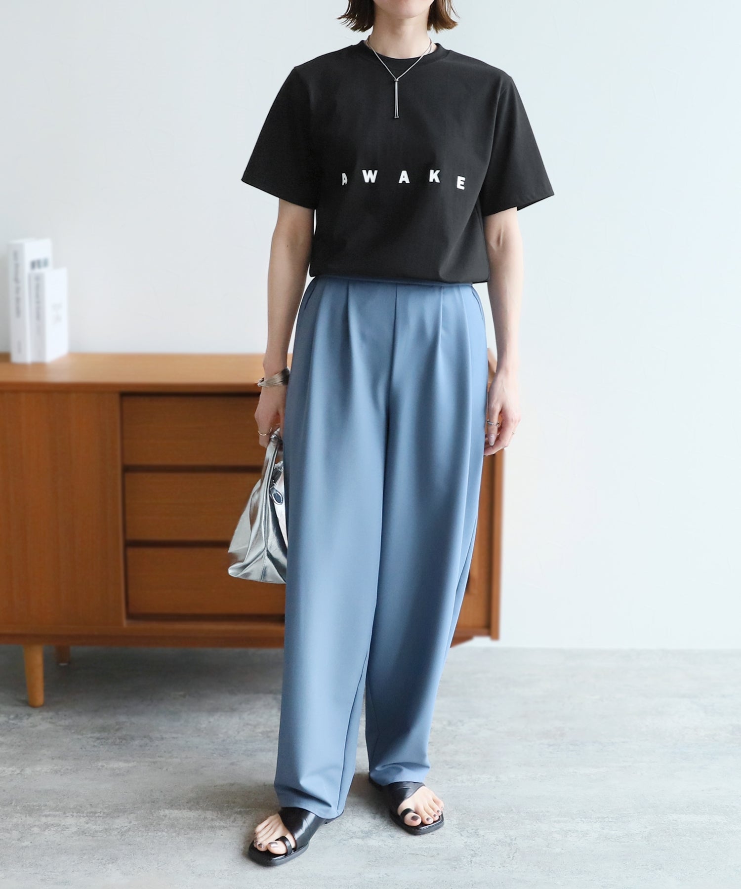 レカ reca 【選べる2サイズ展開】ロゴプリントオーバーサイズTシャツ(R24117ーk/R23132ーk) （オフホワイト） オフホワイト