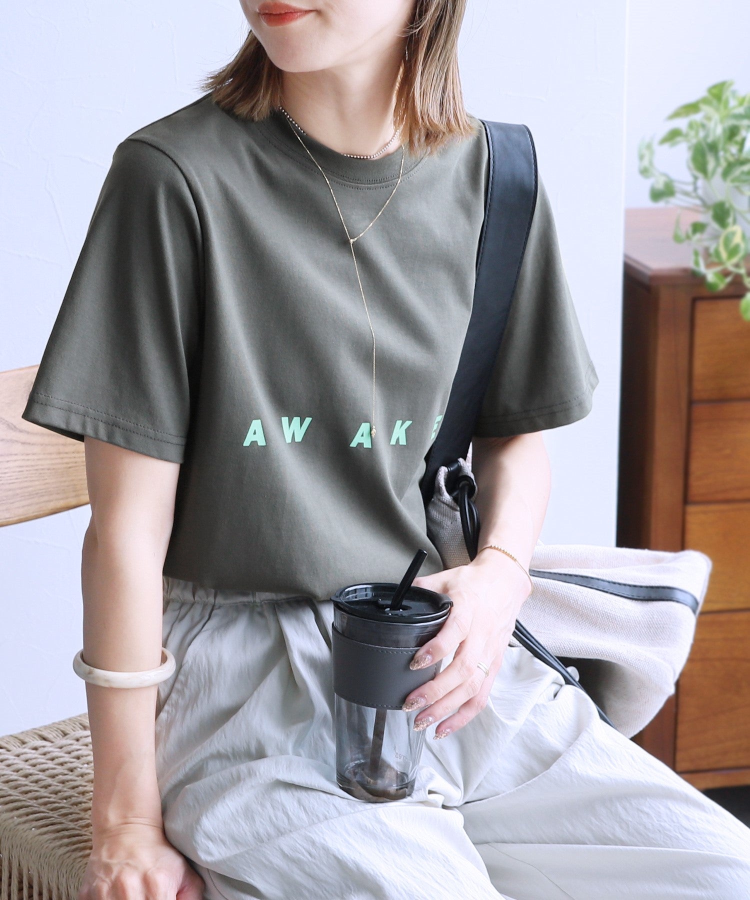 レカ reca 【選べる2サイズ展開】ロゴプリントオーバーサイズTシャツ(R24117ーk/R23132ーk) （オフホワイト） オフホワイト