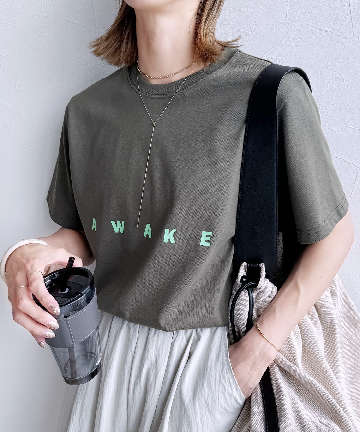 レカ reca 【選べる2サイズ展開】ロゴプリントオーバーサイズTシャツ(R24117ーk/R23132ーk) （オフホワイト） オフホワイト