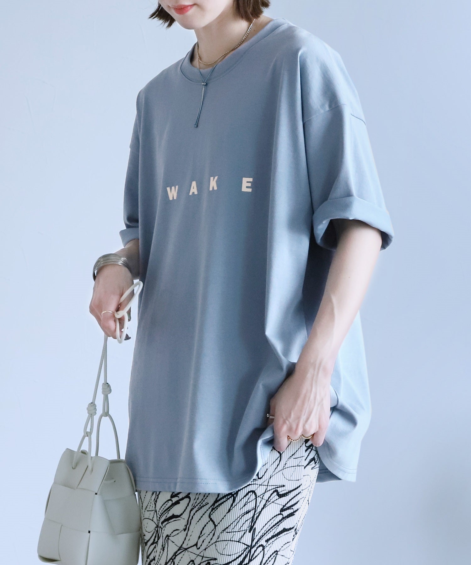 レカ reca 【選べる2サイズ展開】ロゴプリントオーバーサイズTシャツ(R24117ーk/R23132ーk) （オフホワイト） オフホワイト