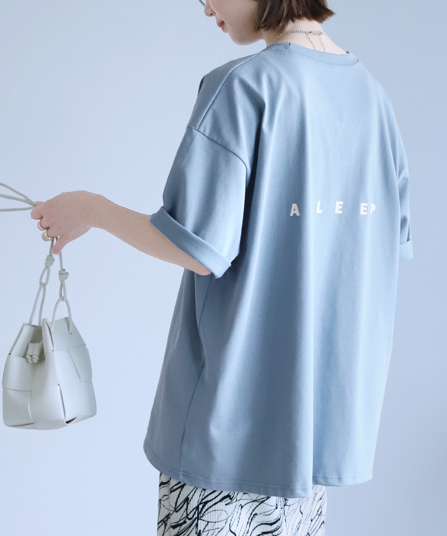 レカ reca 【選べる2サイズ展開】ロゴプリントオーバーサイズTシャツ(R24117ーk/R23132ーk) （オフホワイト） オフホワイト
