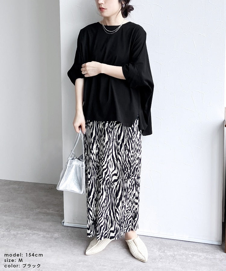 レカ reca ドルマンワイドカットソー（bel-bs-525 / bel-blc-4902）（チャコール） チャコール