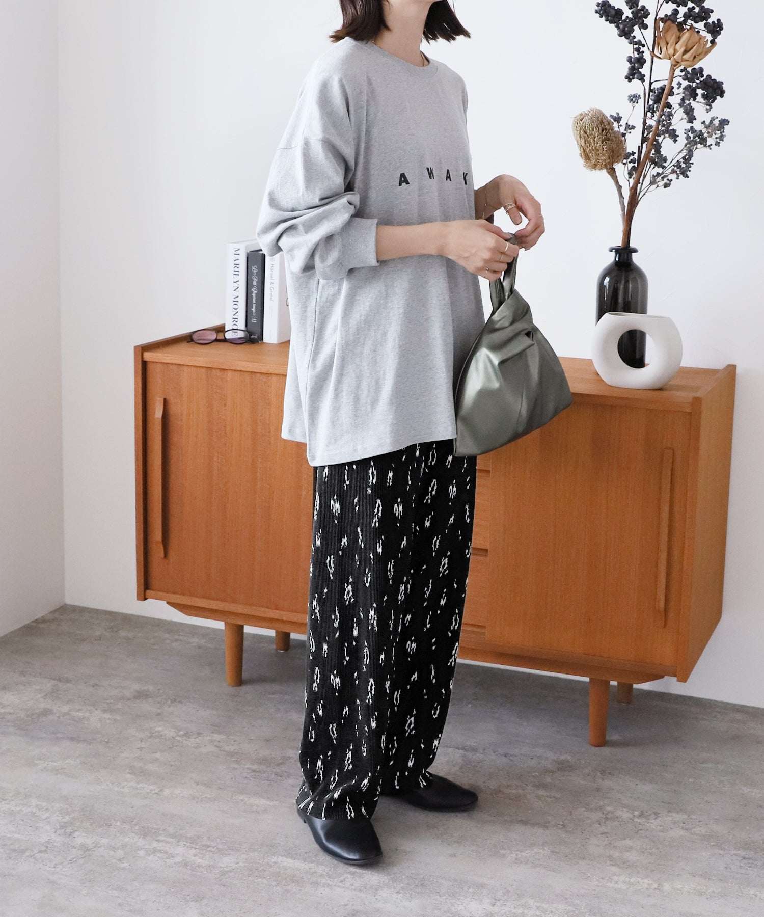 Reca animal print pleated pants