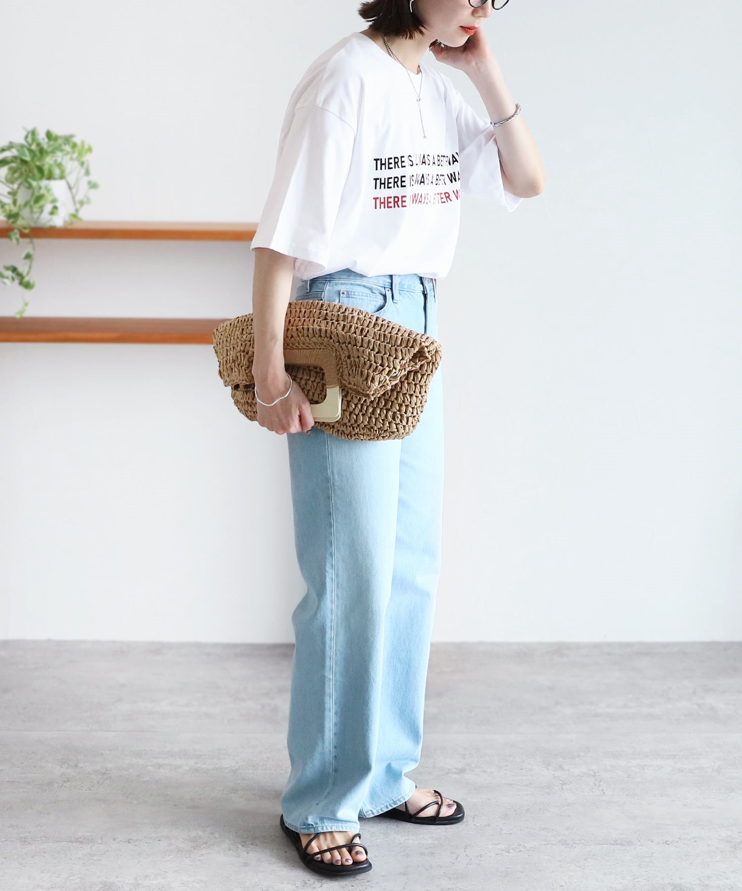 レカ reca 重點色彩標誌T恤