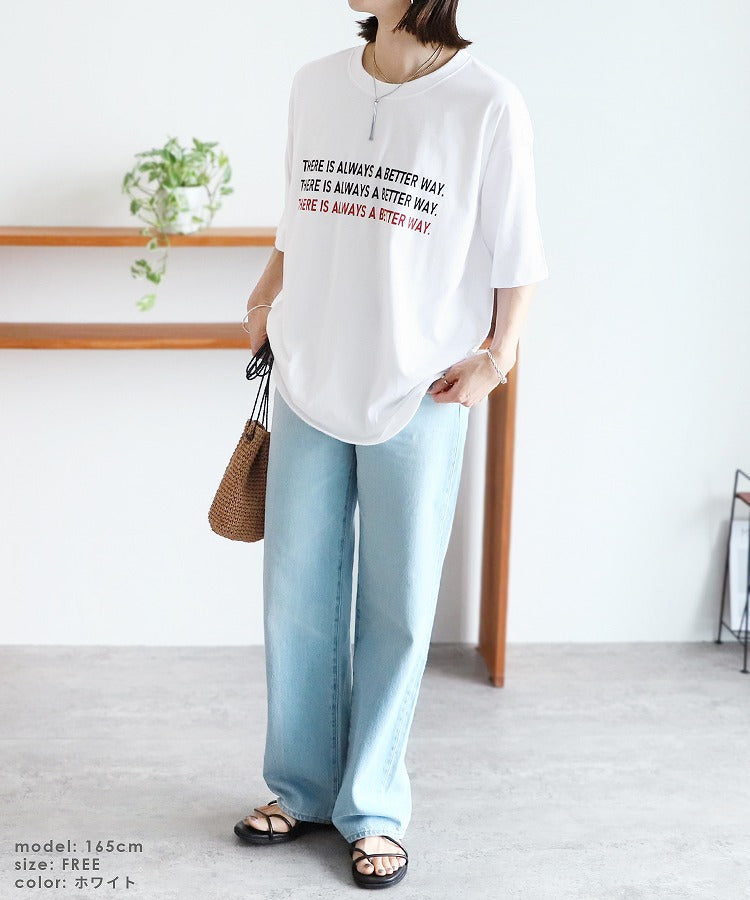 レカ reca 重點色彩標誌T恤