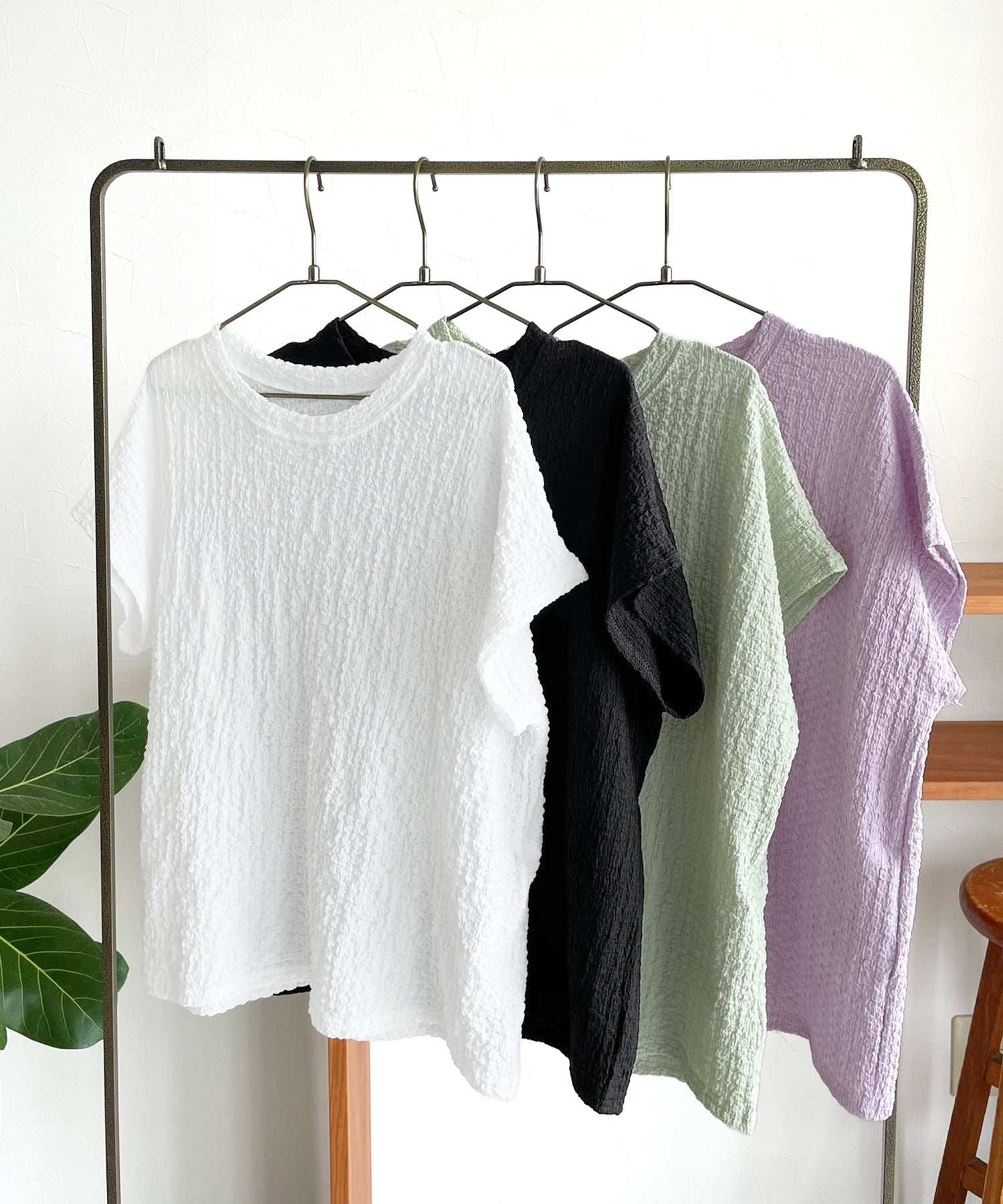 レカ reca カットシャーリングデザインフレンチスリーブTシャツ(R24139ーv) （ブラック） ブラック