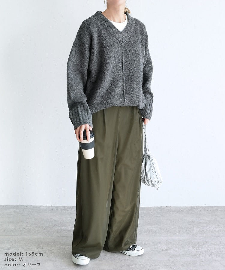 レカ reca チュールレイヤードパンツ（zn32080） （オリーブ） オリーブ