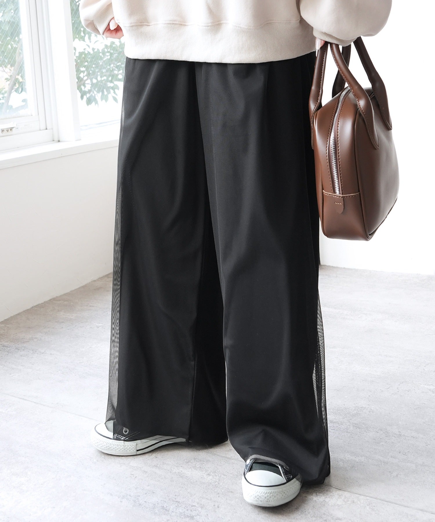 レカ reca チュールレイヤードパンツ（zn32080） （オリーブ） オリーブ