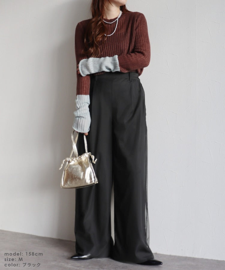 レカ reca チュールレイヤードパンツ（zn32080） （オリーブ） オリーブ