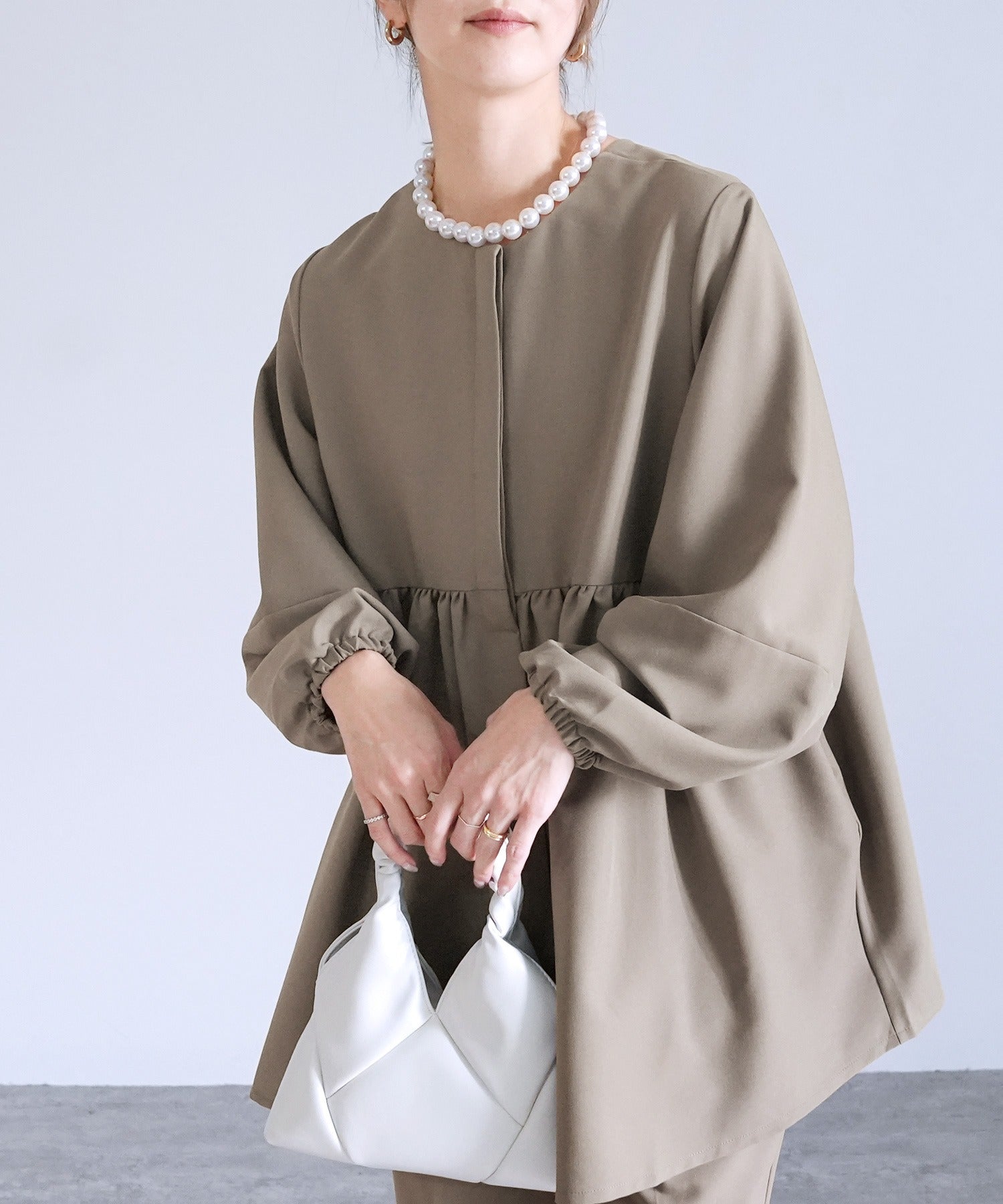 レカ reca ペプラムジャケット×テーパードパンツ2点セット（bel-hr-0622-set）（ブラック）オケージョン セットアップ ブラック