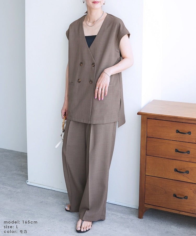 レカ reca ビンテージワッシャーコクーンワイドパンツ（y2824） （アイボリー） アイボリー