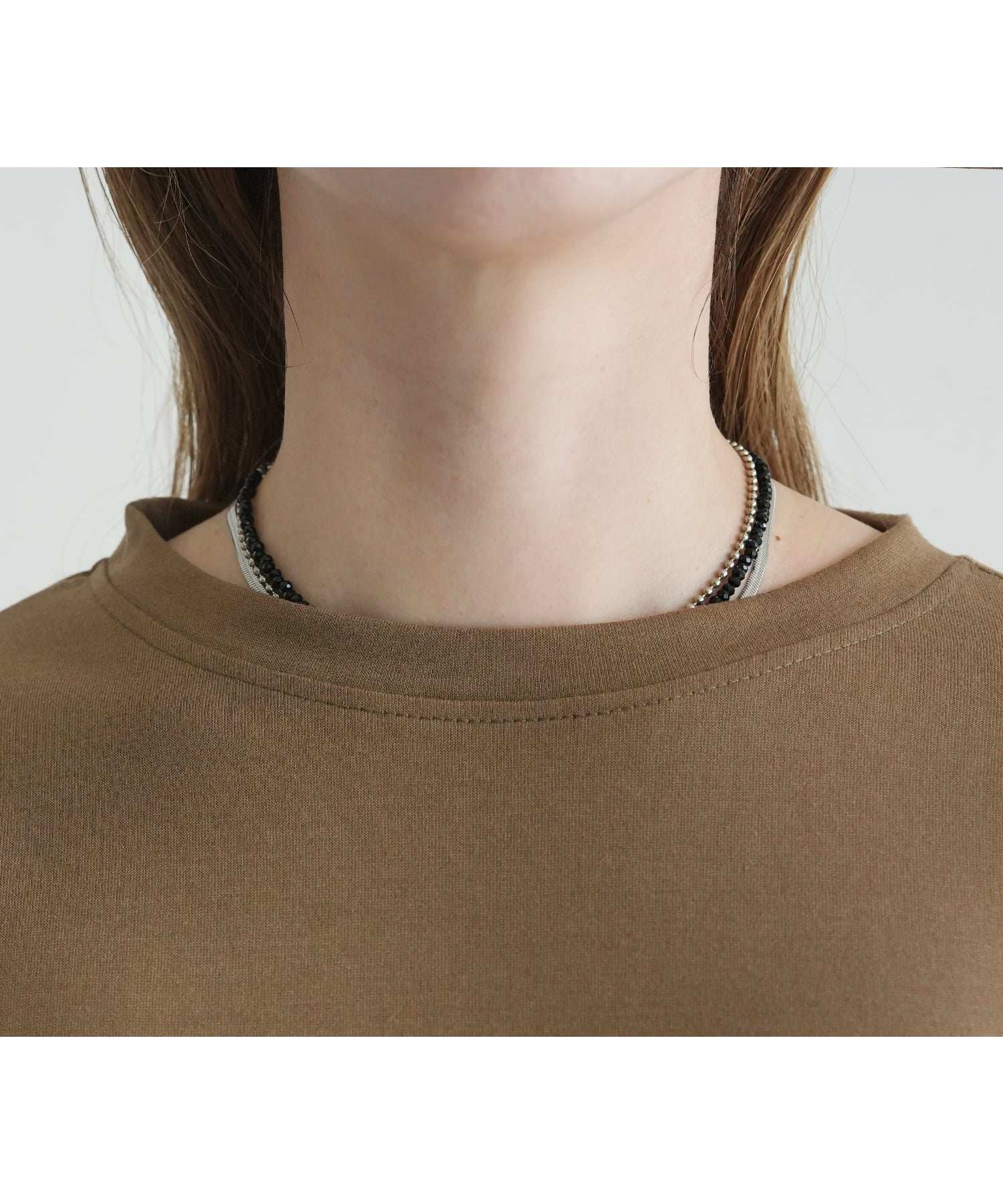 レカ reca チュールドッキング長袖Tシャツ(my-4N35-9304) （オフホワイト） オフホワイト