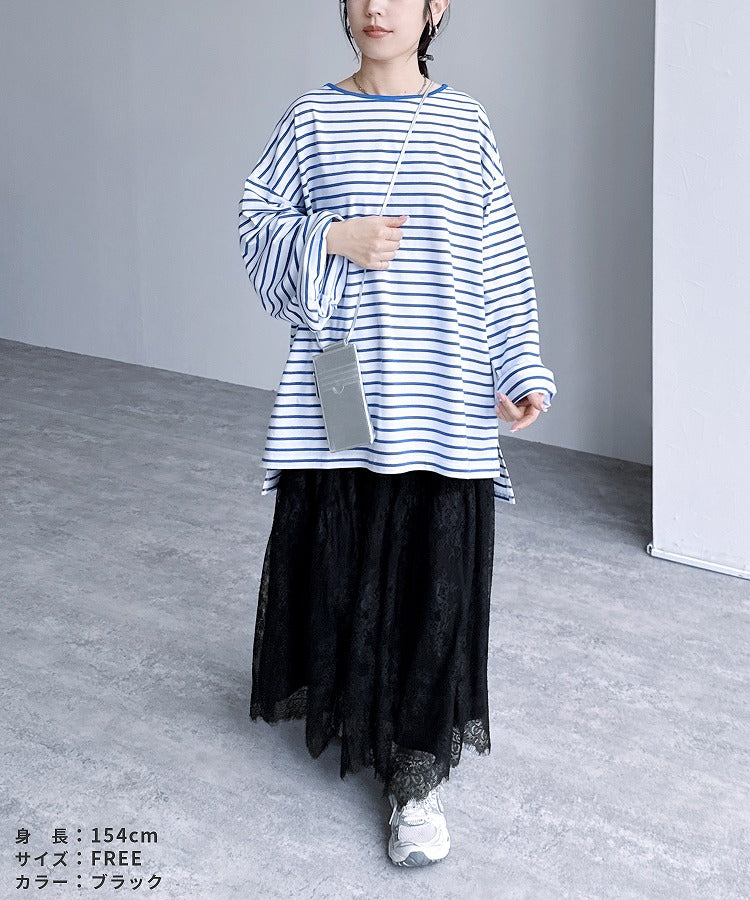 レカ reca 切り替えデザインレーススカート（p263588） （ブラック） ブラック