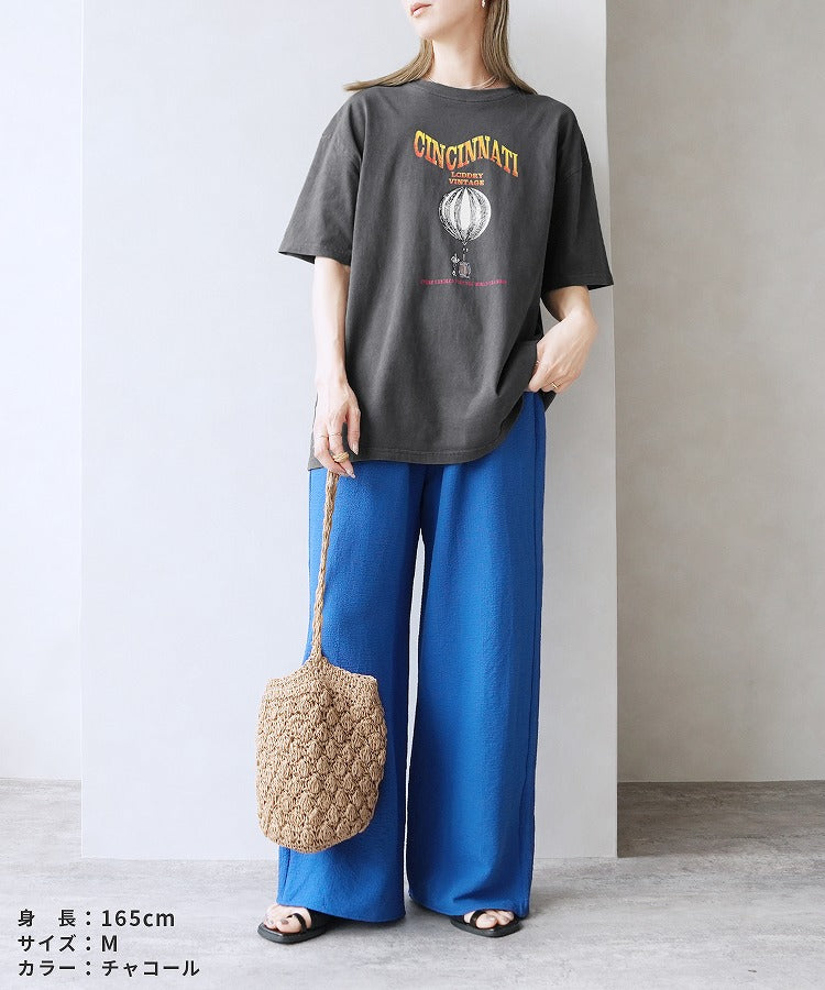レカ reca ヴィンテージ気球プリントロゴTシャツ（bel-z-33324） （オレンジ） オレンジ