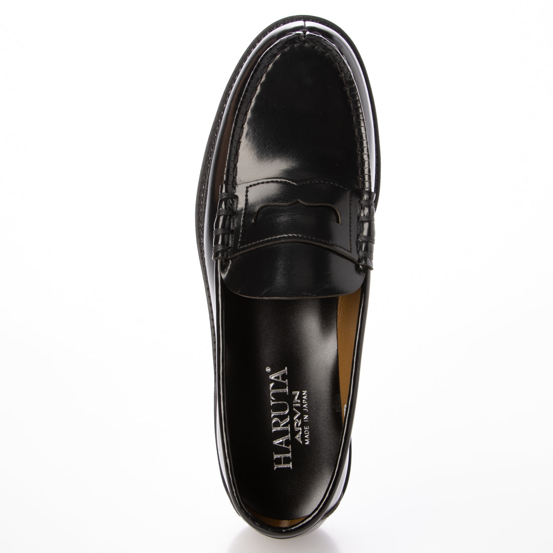 ハルタ HARUTA メンズコインローファー 6550 （ブラック） ブラック