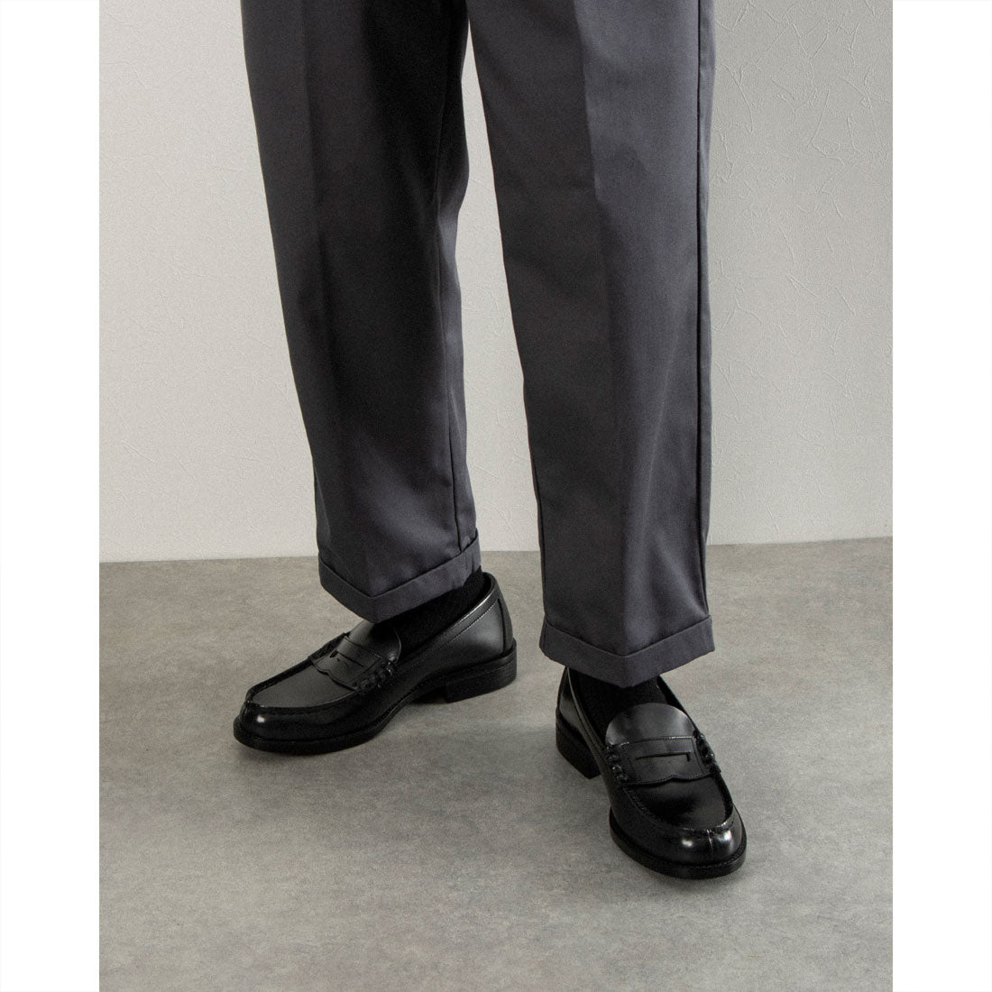 ハルタ HARUTA【日本製】コインローファー 3E 6550 （ブラック） ブラック