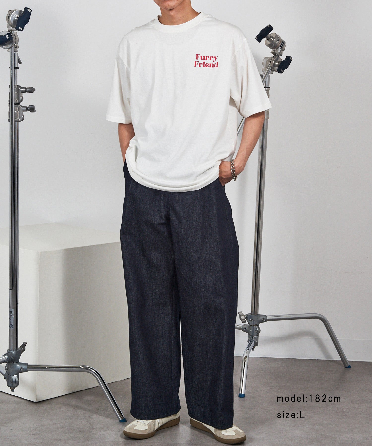 マガジンデモードコンタクト MAGASIN DE MODE CONTACT アニマルプリントTシャツ （オフホワイト） オフホワイト