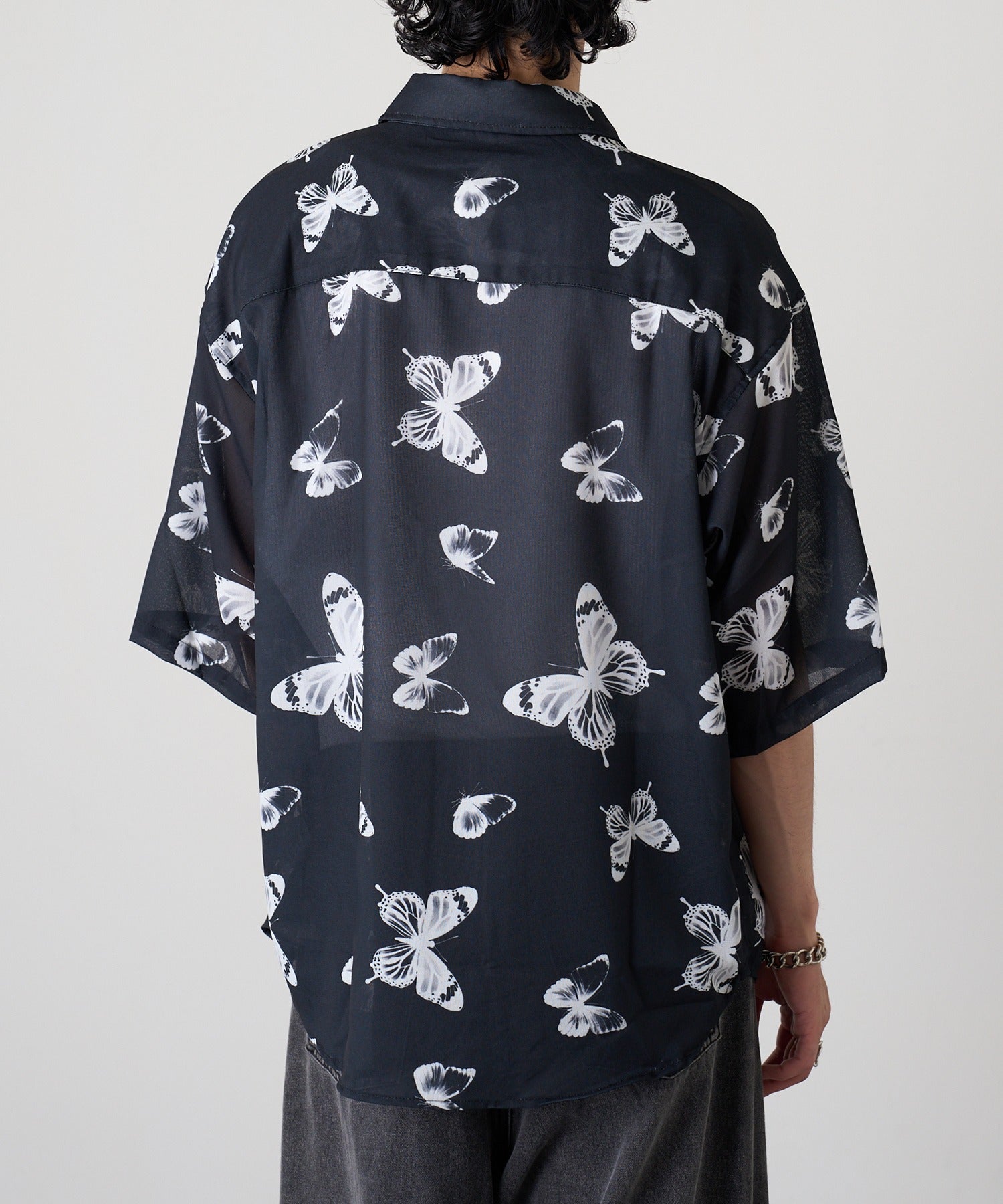 マガジンデモードコンタクト MAGASIN DE MODE CONTACT H/S 総柄シャツ （ブラック系その他2） ブラック系その他2