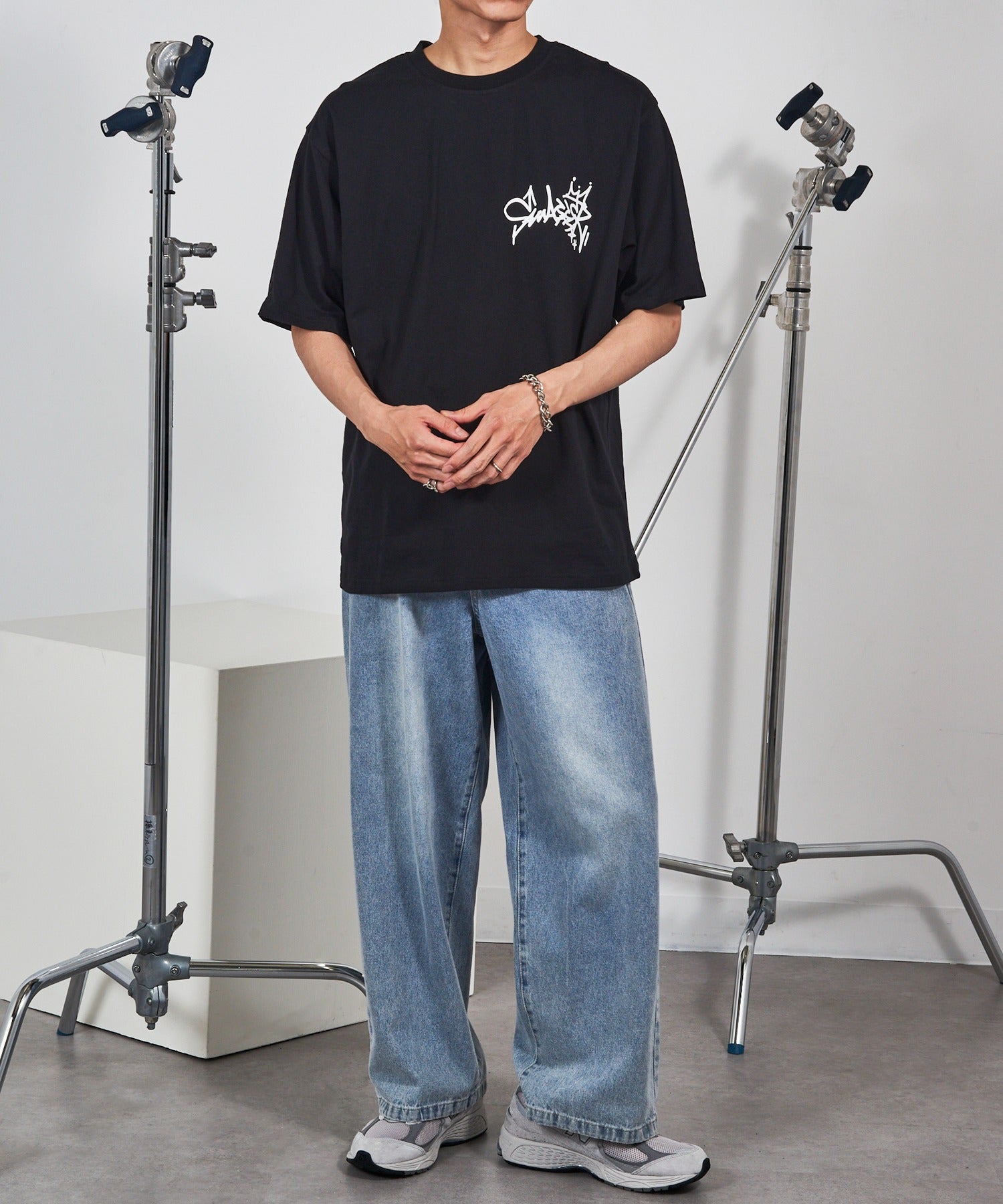 マガジンデモードコンタクト MAGASIN DE MODE CONTACT ビリヤードプリントTシャツ （ブラック） ブラック