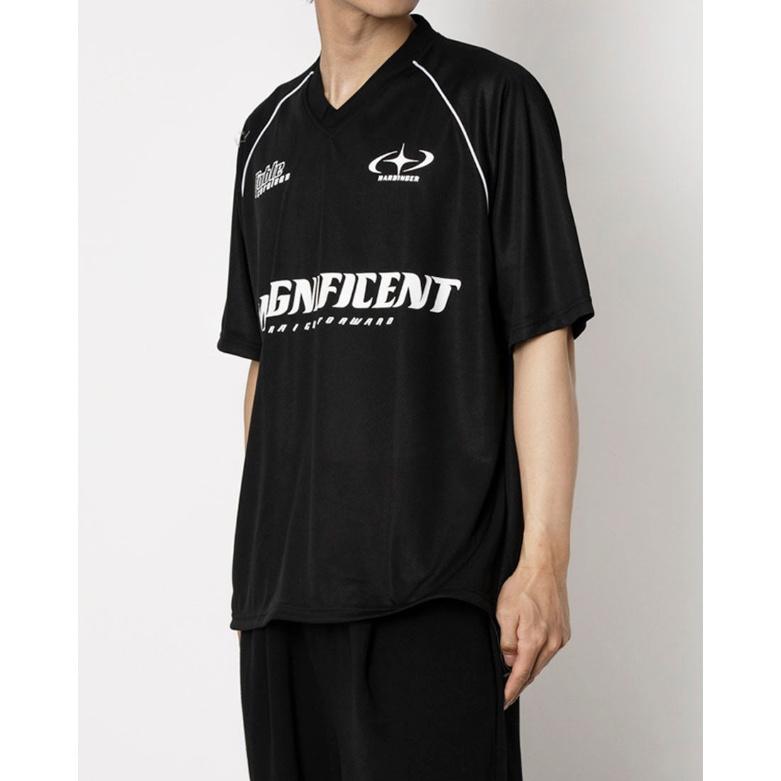 マガジンデモードコンタクト MAGASIN DE MODE CONTACT サッカーデザイン半袖Tシャツ （ブラック系その他2） ブラック系その他2