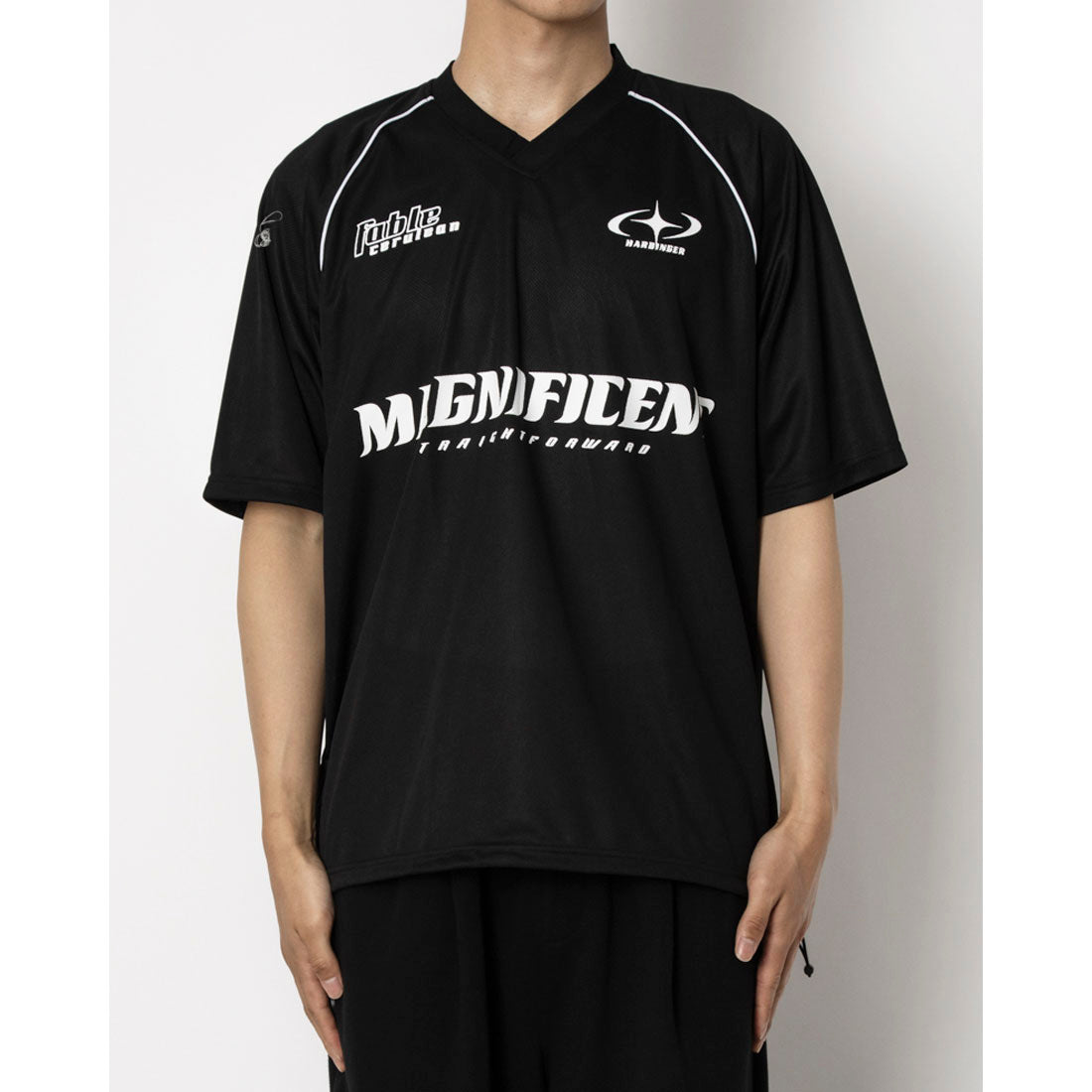 マガジンデモードコンタクト MAGASIN DE MODE CONTACT サッカーデザイン半袖Tシャツ （ブラック系その他2） ブラック系その他2