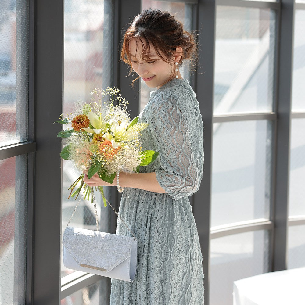 ハレモード haremode 結婚式 バッグ レディース パーティー 2way クラッチバッグ 結婚式 2次会 1.5次会 お呼ばれ サブバッグ フォーマルバッグ セカンドバッグ （ブラック） ブラック