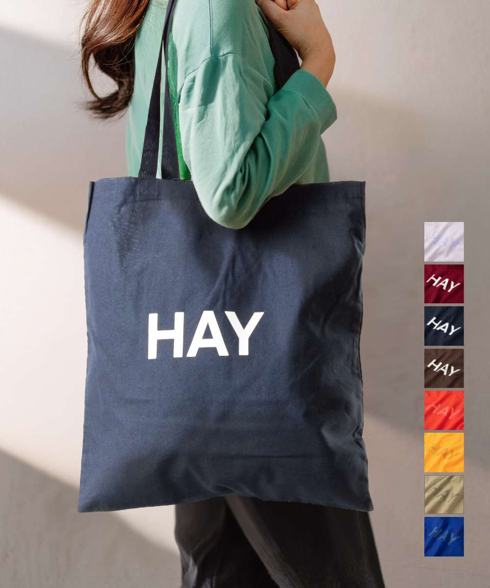 ヘイ HAY ヘイ HAY TOTE BAG トートバッグ メンズ レディース バッグ エコバッグ コットン （ウルトラマリン） ウルトラマリン
