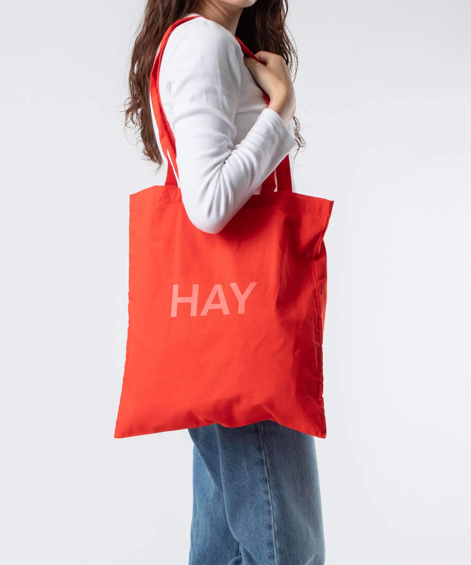 ヘイ HAY ヘイ HAY TOTE BAG トートバッグ メンズ レディース バッグ エコバッグ コットン （ポピーレッド） ポピーレッド
