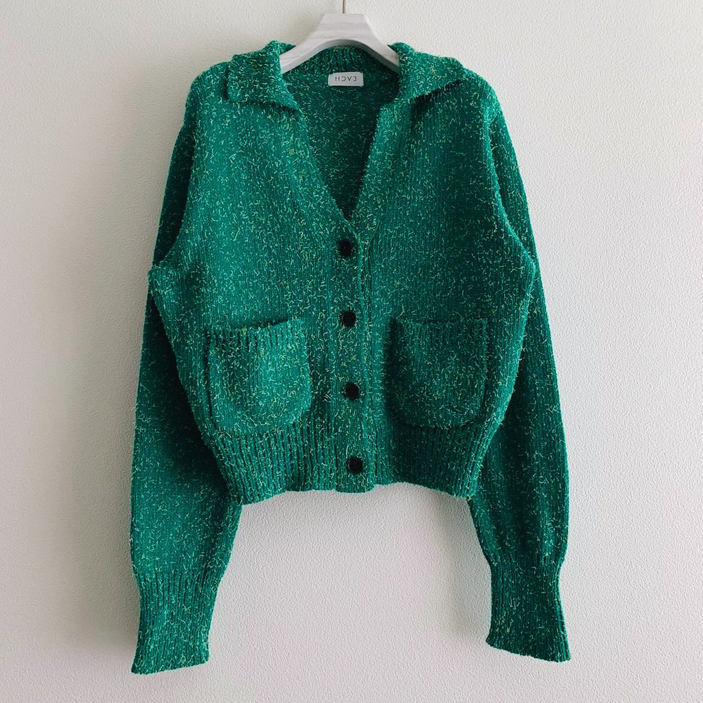 エイチシーエーイー HCAE MIXED COLOR KNIT CARDIGAN （BLACK） Cable-knit Cardigan - Black - Ladies | H&M US