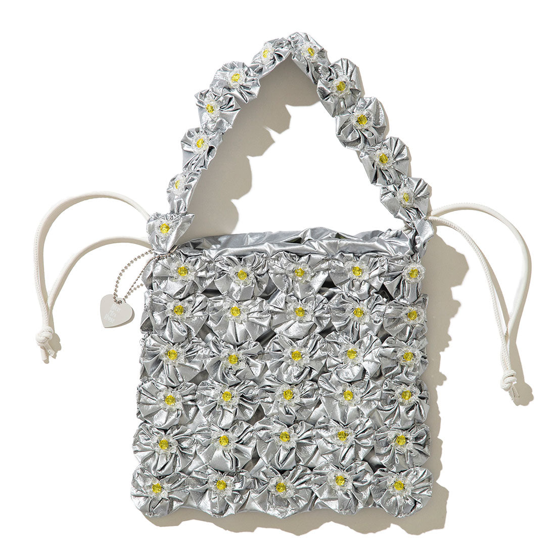 ヘイ！ミセスローズ HEY! Mrs ROSE ヨーヨーキルト バッグ（YOYO QUILT BAG） （Silver） Silver
