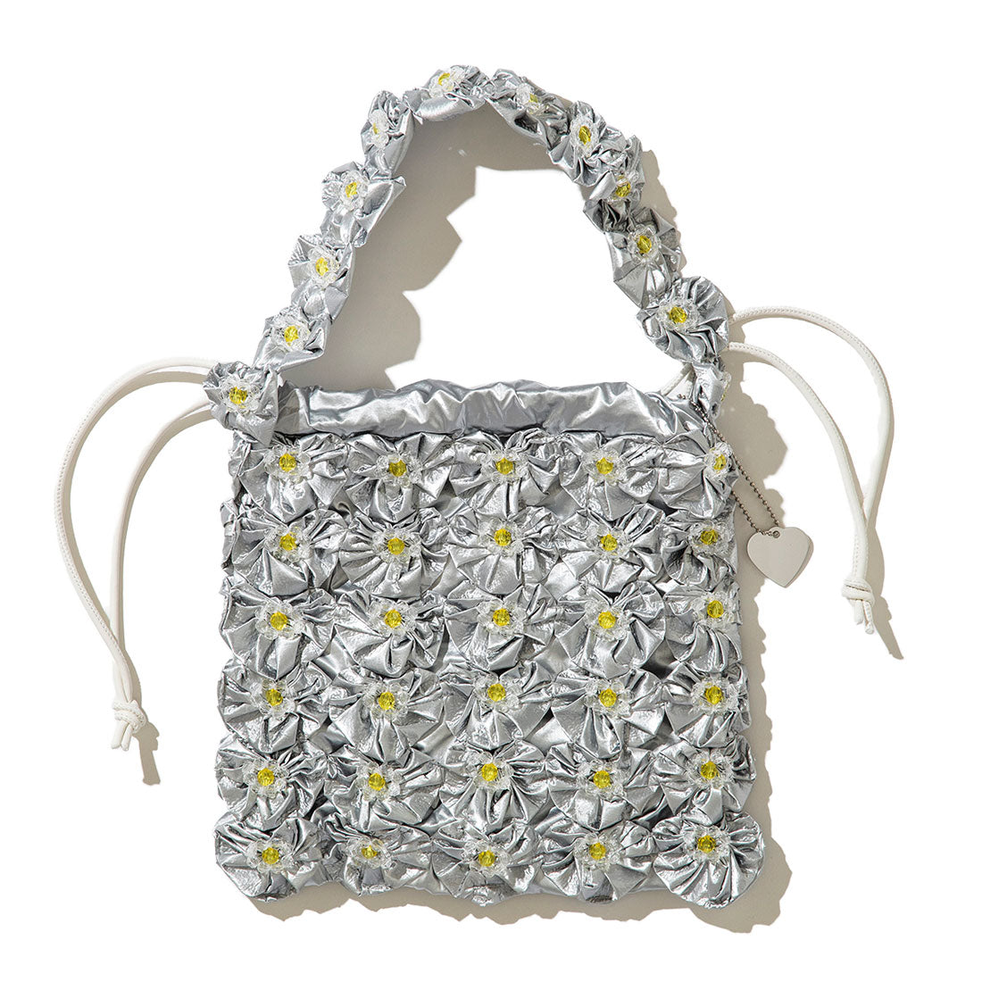 ヘイ！ミセスローズ HEY! Mrs ROSE ヨーヨーキルト バッグ（YOYO QUILT BAG） （Silver） Silver