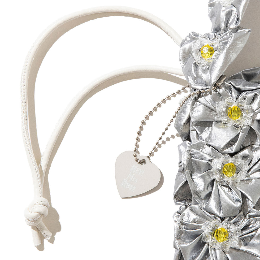 ヘイ！ミセスローズ HEY! Mrs ROSE ヨーヨーキルト バッグ（YOYO QUILT BAG） （Silver） Silver